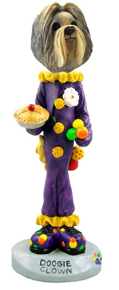Mixed Color Shih Tzu Clown Doogie Collectible Dog Figurine