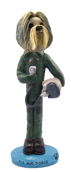Mixed Color Shih Tzu U S Air Force Doogie Collectible Dog Figurine