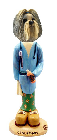 Mixed Color Shih Tzu Beautician Doogie Collectible Dog Figurine