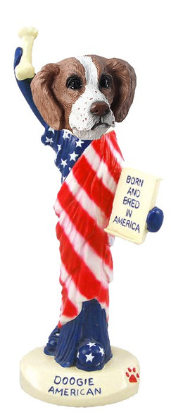 Brown & White Brittany American Doogie Collectible Dog Figurine