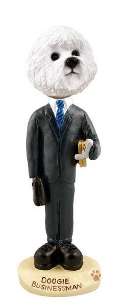 Bichon Frise Businessman Doogie Collectible Dog Figurine