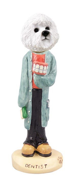 Bichon Frise Dentist Doogie Collectible Dog Figurine