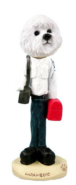 Bichon Frise Paramedic Doogie Collectible Dog Figurine
