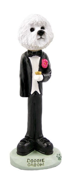 Bichon Frise Groom Doogie Collectible Dog Figurine