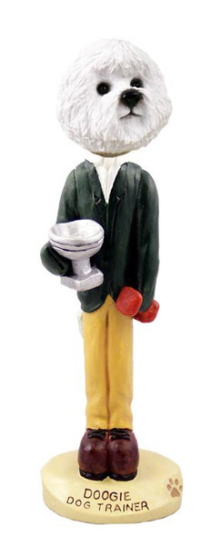 Bichon Frise Trainer Doogie Collectible Dog Figurine