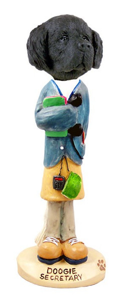 Newfoundland Secretary Doogie Collectible Dog Figurine