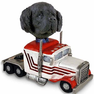 Newfoundland Truck Tractor Doogie Collectible Dog Figurine