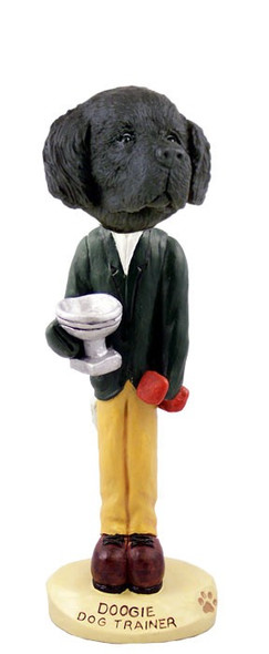 Newfoundland Trainer Doogie Collectible Dog Figurine