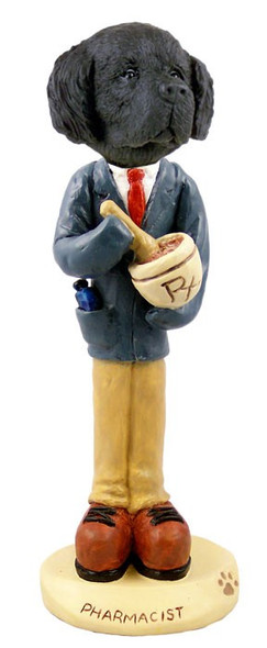Newfoundland Pharmacist Doogie Collectible Dog Figurine