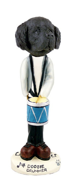 Newfoundland Drummer Doogie Collectible Dog Figurine