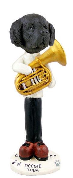 Newfoundland Tuba Doogie Collectible Dog Figurine