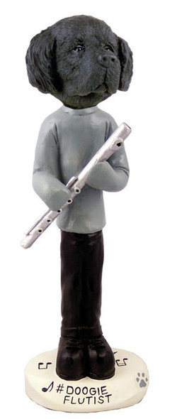Newfoundland Flutist Doogie Collectible Dog Figurine