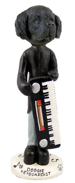 Newfoundland Keyboardist Doogie Collectible Dog Figurine