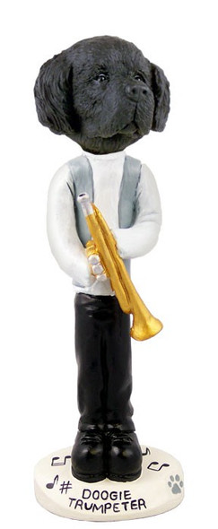 Newfoundland Trumpeter Doogie Collectible Dog Figurine