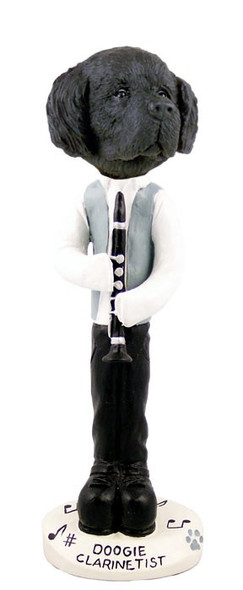 Newfoundland Clarinetist Doogie Collectible Dog Figurine