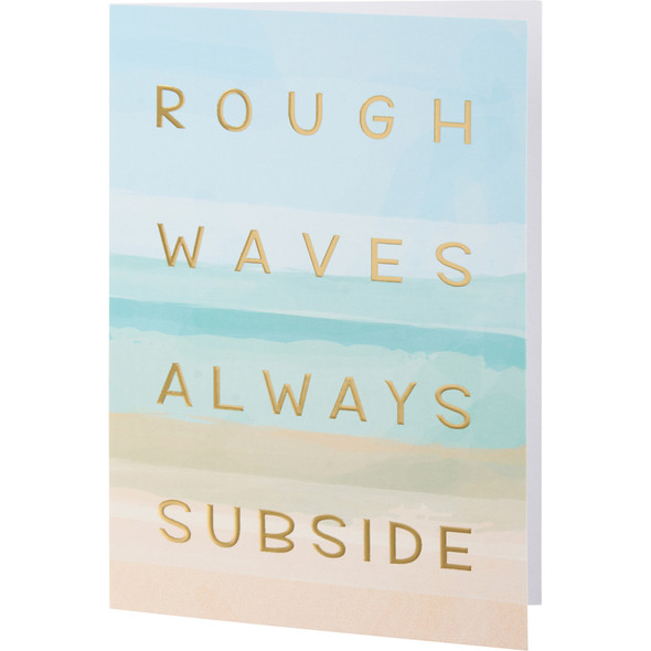 Set of 6 Greeting Cards With Envelopes - Rough Waves Always Subside from Primitives by Kathy