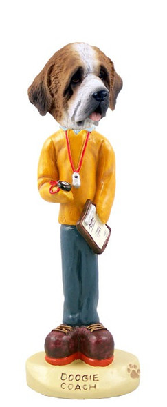 Rough Coat Saint Bernard Coach Doogie Collectible Dog Figurine