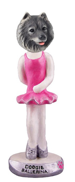 Keeshond Ballerina Doogie Collectible Dog Figurine