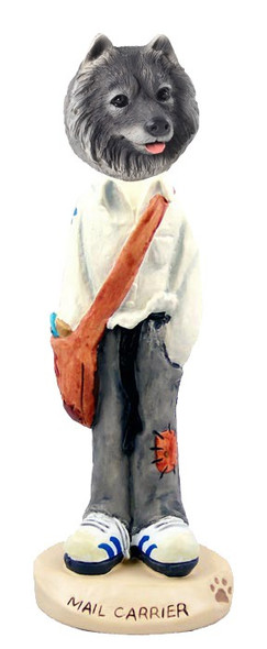Keeshond Mail Carrier Doogie Collectible Dog Figurine