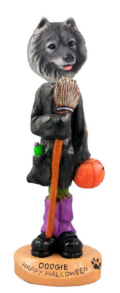 Keeshond Happy Halloween Doogie Collectible Dog Figurine