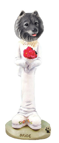 Keeshond Bride Doogie Collectible Dog Figurine