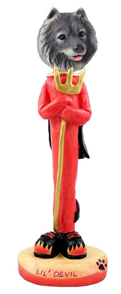 Keeshond Lil Devil Doogie Collectible Dog Figurine