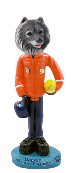 Keeshond U S Coast Guard Doogie Collectible Dog Figurine