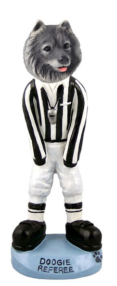 Keeshond Referee Doogie Collectible Dog Figurine