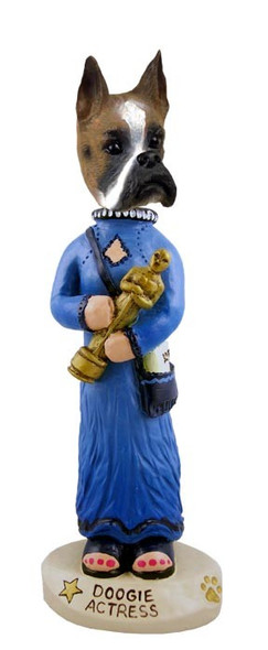 Boxer Actress Doogie Collectible Dog Figurine