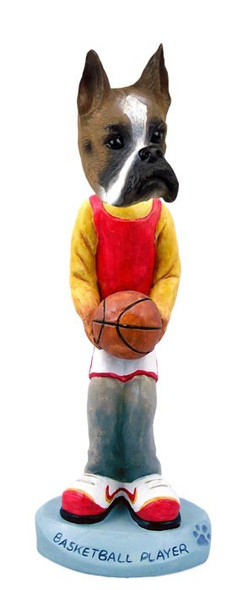 Boxer Basketball Doogie Collectible Dog Figurine