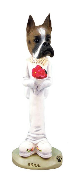 Boxer Bride Doogie Collectible Dog Figurine
