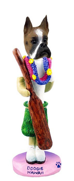 Boxer Hawaii Doogie Collectible Dog Figurine