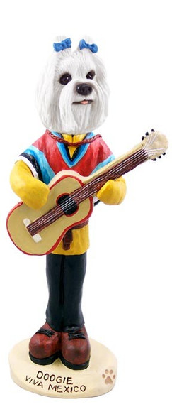 Maltese Viva Mexico Doogie Collectible Dog Figurine