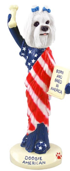 Maltese American Doogie Collectible Dog Figurine