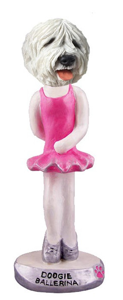 Old English Sheepdog Ballerina Doogie Collectible Dog Figurine
