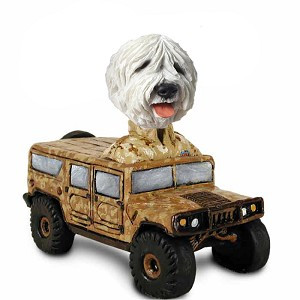 Old English Sheepdog Hummer Doogie Collectible Dog Figurine