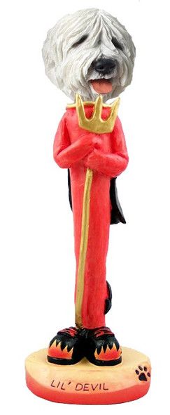 Old English Sheepdog Lil Devil Doogie Collectible Dog Figurine