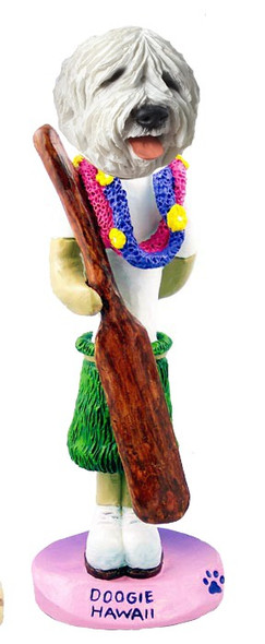 Old English Sheepdog Hawaii Doogie Collectible Dog Figurine