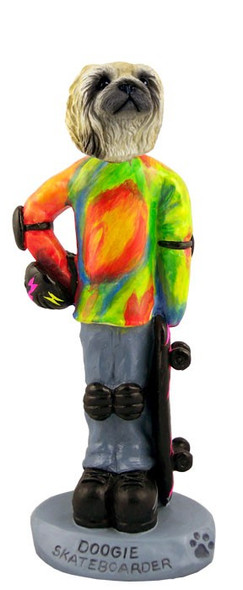 Pekingese Skateboarder Doogie Collectible Dog Figurine