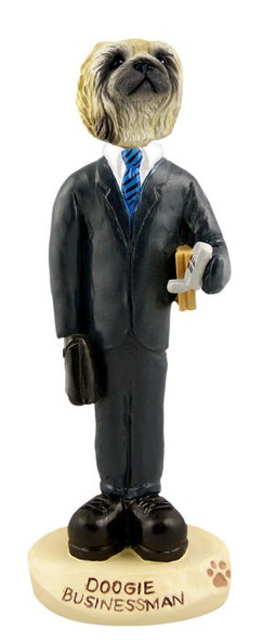 Pekingese Businessman Doogie Collectible Dog Figurine