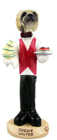 Pekingese Waiter Doogie Collectible Dog Figurine