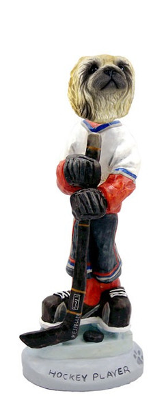 Pekingese Hockey Player Doogie Collectible Dog Figurine