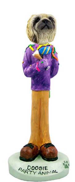 Pekingese Party Animal Doogie Collectible Dog Figurine