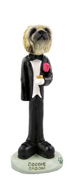 Pekingese Groom Doogie Collectible Dog Figurine