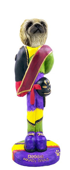 Pekingese Mardi Gras Doogie Collectible Dog Figurine