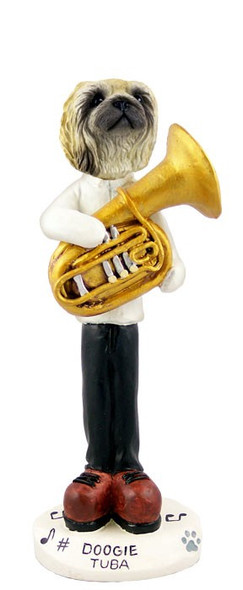 Pekingese Tuba Doogie Collectible Dog Figurine