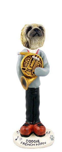 Pekingese French Horn Doogie Collectible Dog Figurine