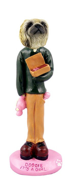 Pekingese It's a Girl Doogie Collectible Dog Figurine