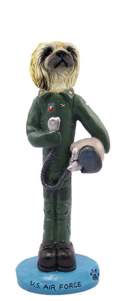 Pekingese U S Air Force Doogie Collectible Dog Figurine