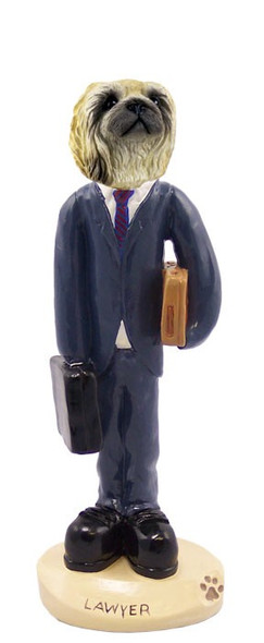 Pekingese Lawyer Doogie Collectible Dog Figurine